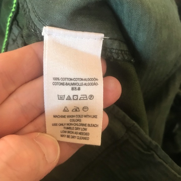 Free People Commander Cutoff Camo Shorts Khaki - Picture 7 of 14